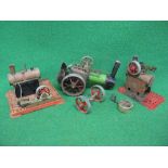 Mamod: two stationary steam engines and a traction engine (for renovation or spares)