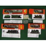 Four 1980's Hornby Railways OO gauge steam locomotives to comprise: GWR 0-6-0PT No.