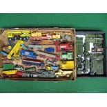 Two boxes of approx thirty five 1950's/1960's/1970's diecast mostly Dinky vehicles to include: