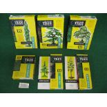 Six boxed Britains OO scale plastic tree kits to comprise: Poplar, Cedar, Oak, Fir,