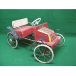 1950's Triang De Dion Bouton pedal car in red,