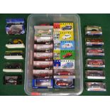 Twenty six boxed 1:43 scale diecast model cars and vans by Best, Vanguards, Solido, Brumm,