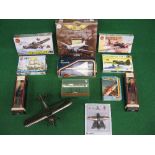 Mixed lot of aviation and nautical models and kits to include: Corgi Concorde,