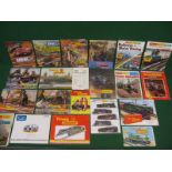 Quantity of Triang product catalogues to include: Triang Minic, Triang Railways, Triang TT Railways,