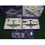Three Limited Edition Corgi Aviation Archive super detail 1:72 scale diecast WWII RAF aircraft to