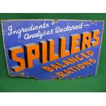 Enamel sign for Spillers Balanced Rations - Ingredients Analyses Declared,