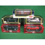 Four 1990's Corgi diecast 1:18 scale MGF's,