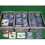 Three crates of approx sixty boxed pre-made model aircraft,