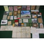 Box of railway ephemera from BR, SR, SE&C Railway, GWR, LSW Railway & Westinghouse including: maps,