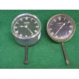 Two Jaeger 8 day car clocks, both Fabrique en Suisse - 3.