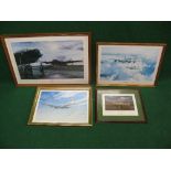 Four WWII aircraft prints from Robert Taylor, Coulsdon and Nicolas Trudgian,
