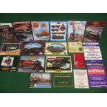 Quantity of model railway catalogues for: Mainline, Airfix, Dapol, GMR, K's Kits, Replica,