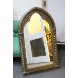 Modern Arched Gothic Style Wall Mirror, 115cms x 70cms