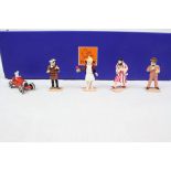 Boxed Set of Five Tintin Mini Pixi Metal Figures