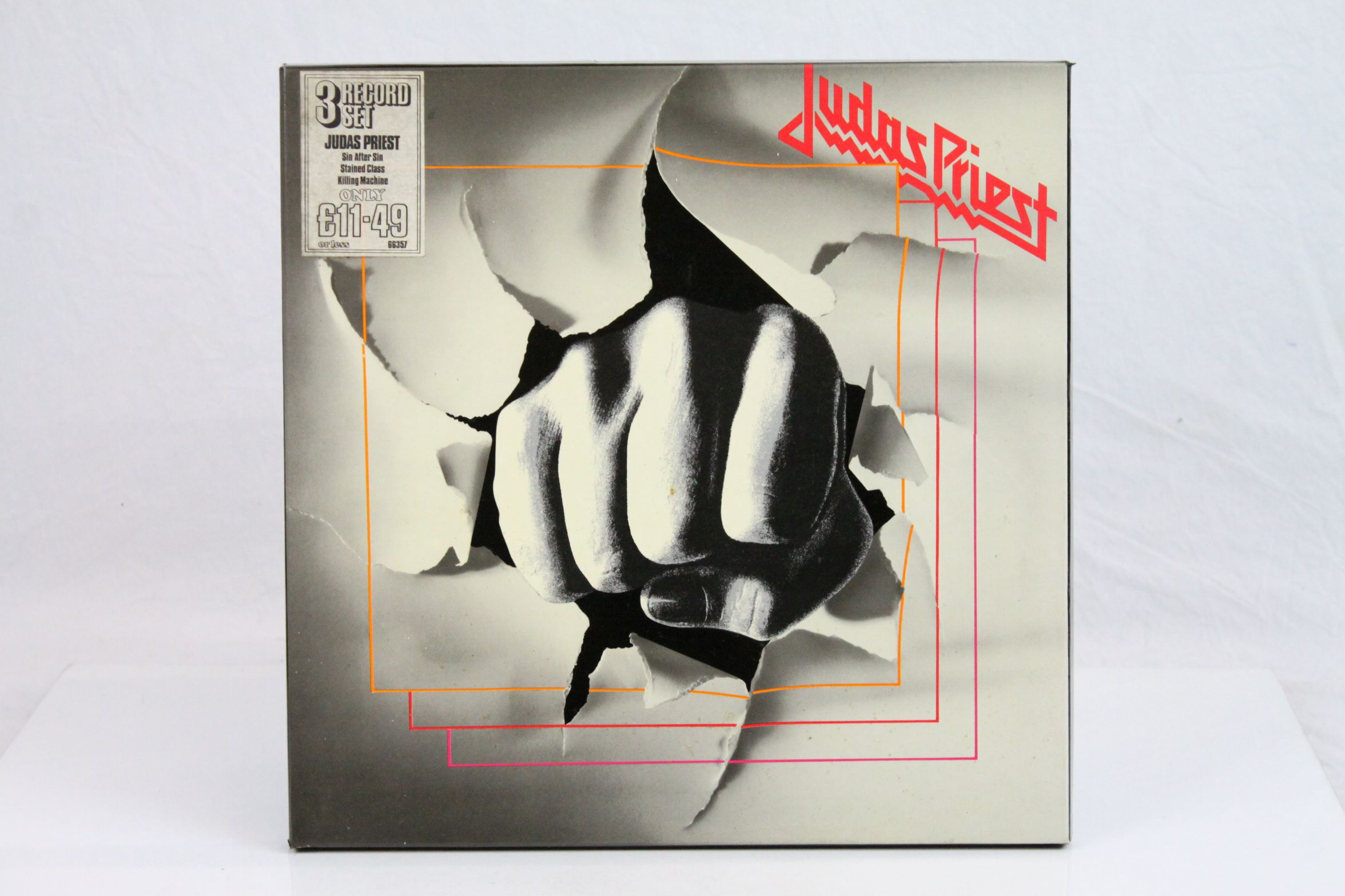 Vinyl - Judas Priest 3 LP Box Set on CBS 66357 featuring Sin After Sin, Stained Glass and Killing