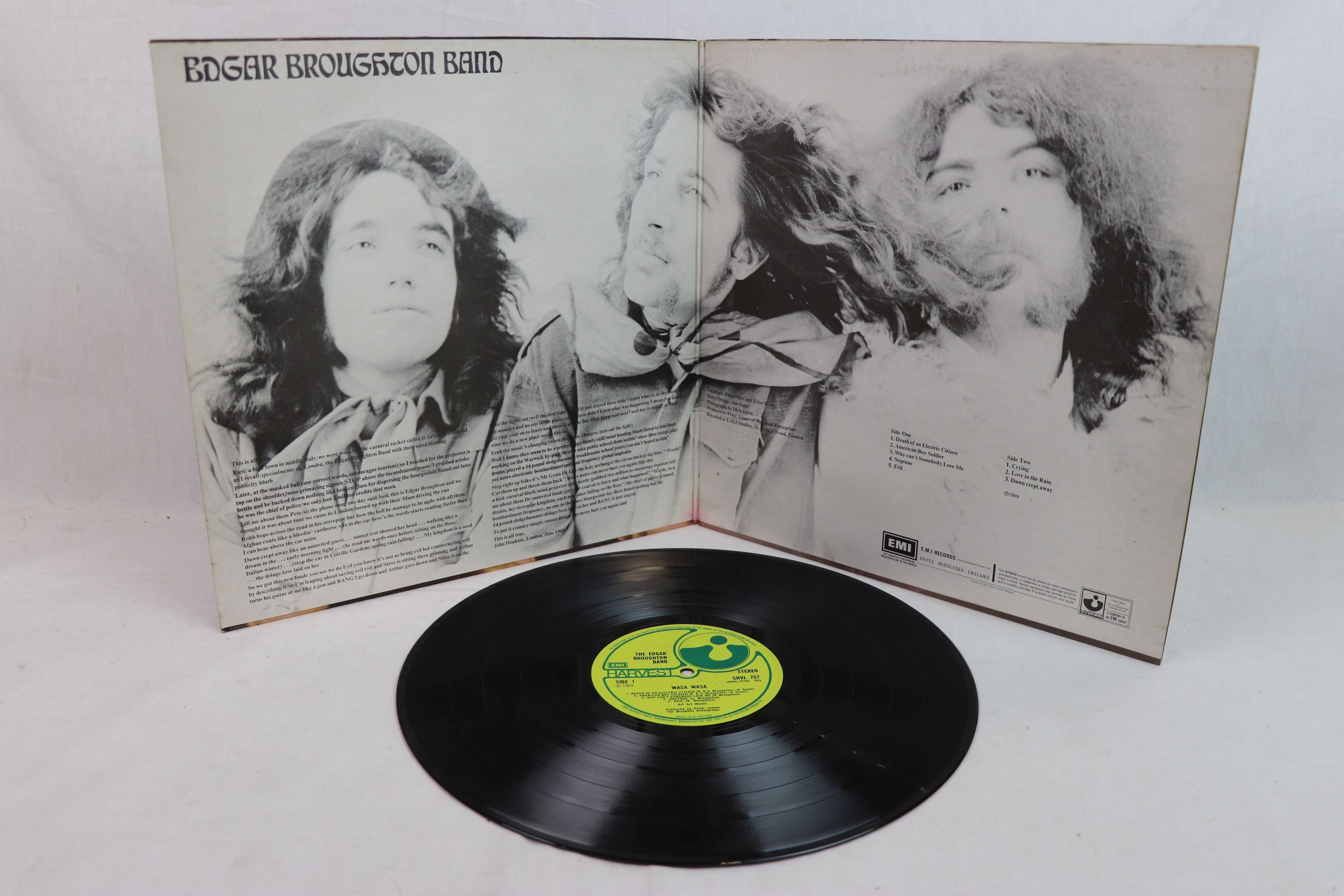 Vinyl - The Edgar Broughton Band Was Wasa LP ON Harvest SHVL757 with EMI box to label, vinyl vg++, - Image 3 of 6