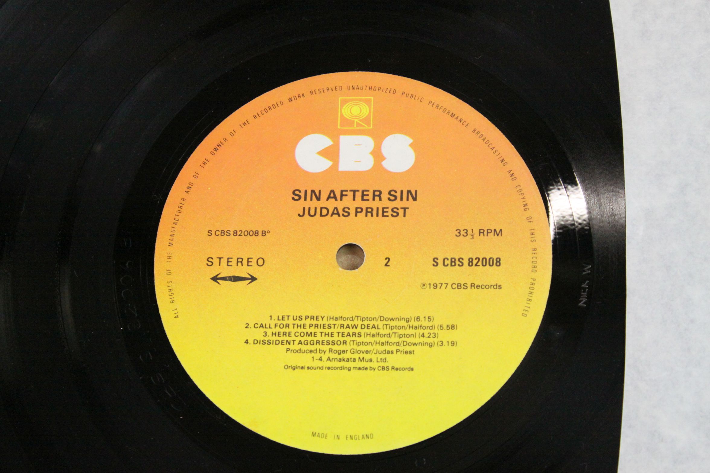 Vinyl - Judas Priest 3 LP Box Set on CBS 66357 featuring Sin After Sin, Stained Glass and Killing - Image 5 of 8