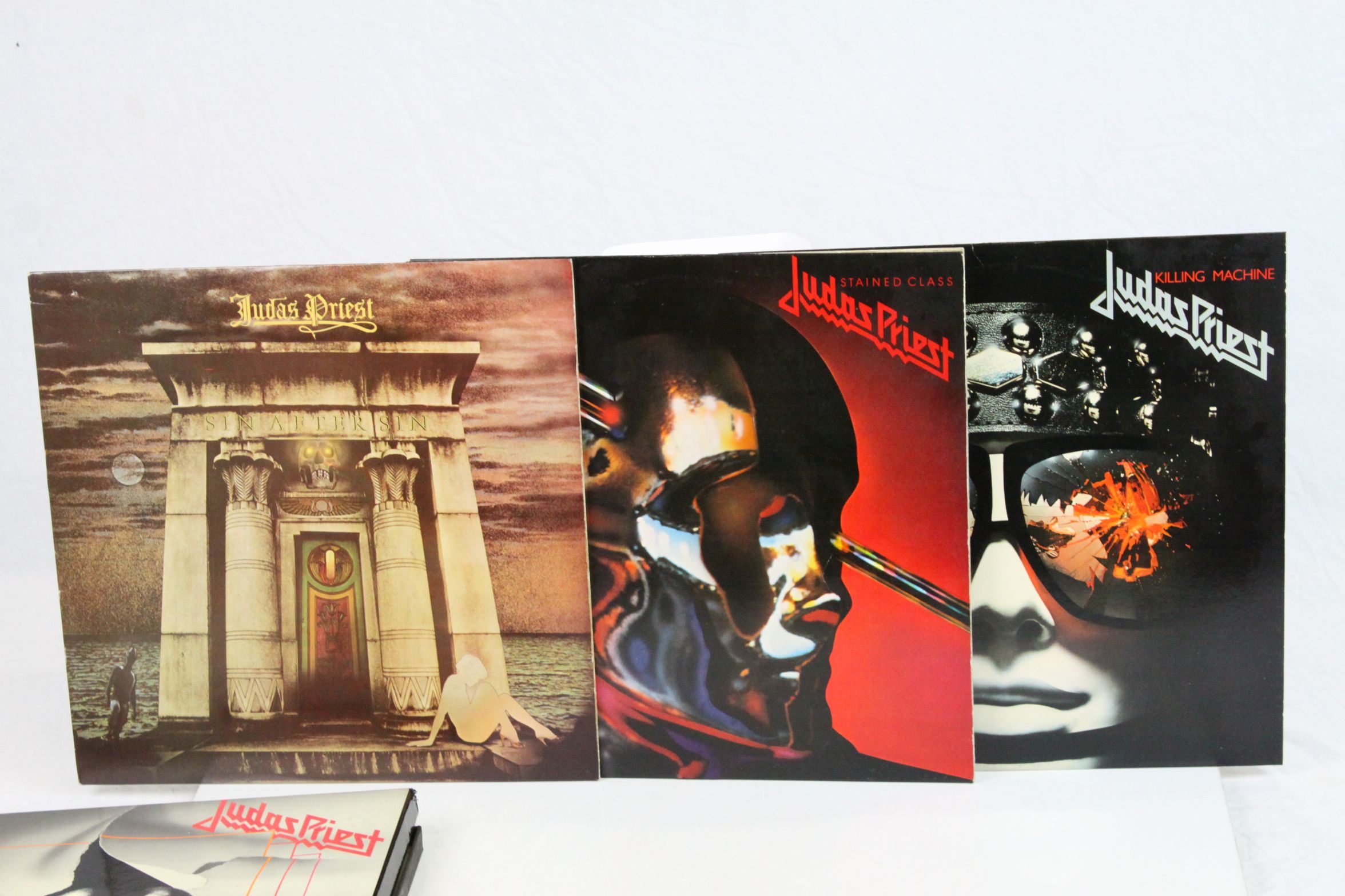 Vinyl - Judas Priest 3 LP Box Set on CBS 66357 featuring Sin After Sin, Stained Glass and Killing - Image 3 of 8