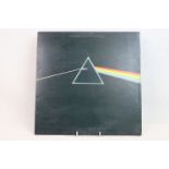 Vinyl - Pink Floyd Dark Side of the Moon LP on Harvest SHVL804 with solid light blue triangle label,