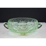 Bagley green "Marine Bowl" designed by Alexander Hardie Williamson, the design was registered