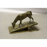 Bronze/brass letter clip in the form of a horse
