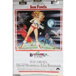 ' Barbarella ' Film Poster, re-printed numbered edition, rolled