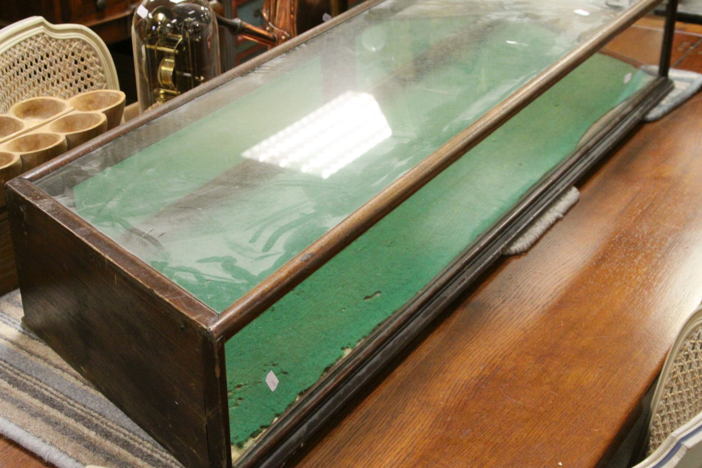 Victorian Table Top Display Cabinet with Glazing to Top and Three Sides, Twin Doors to back, - Image 2 of 5