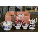 Small collection of vintage ceramics to include an Oriental tea bowl & part tea set with hand