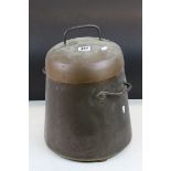 Early 20th century Arts and Crafts Style Copper Coal / Log Bucket with Lid