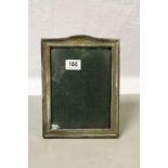 Hallmarked Silver Photograph frame with Wooden back & stand, takes photograph approx 22 x 16.5cm