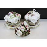 Eight "Royal Albert Flower of the Month" trio's plus a pair of "Provincial Flowers" cups & saucers