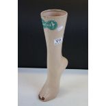 Advertising - Vintage Retro ' Contour ' Stockings / Sock Shop Display Foot and Ankle, 36cms high