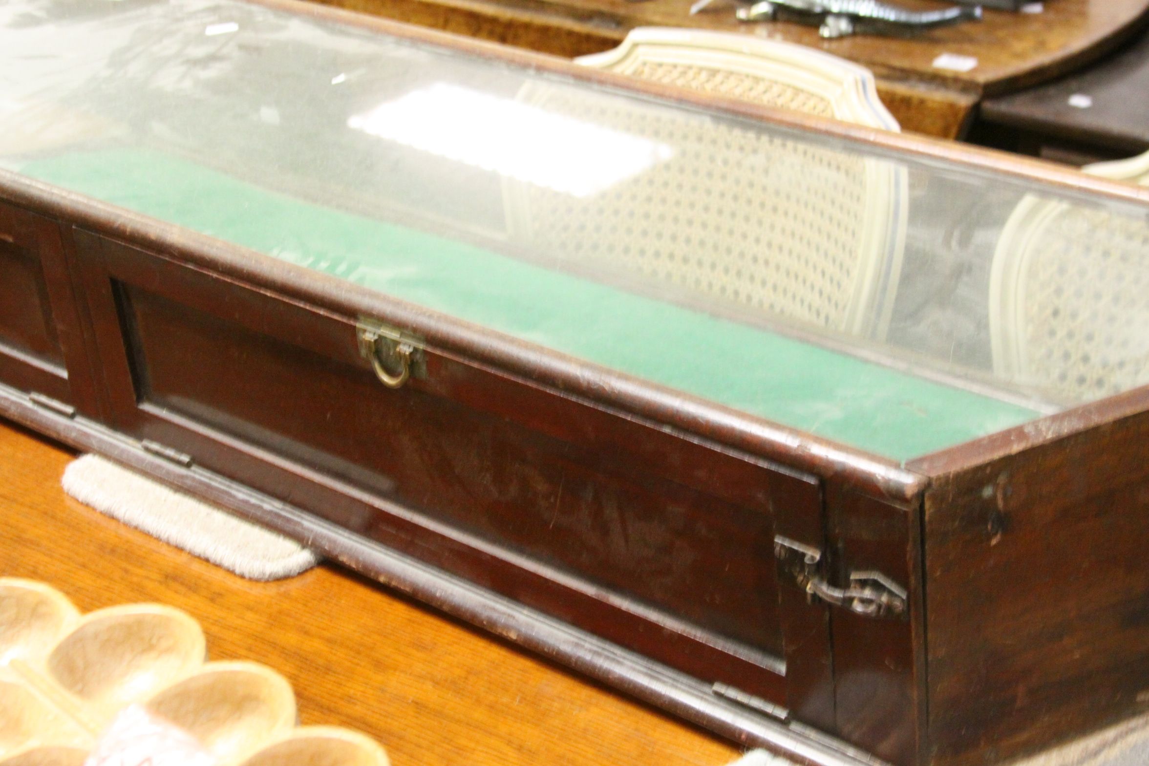 Victorian Table Top Display Cabinet with Glazing to Top and Three Sides, Twin Doors to back, - Image 3 of 5