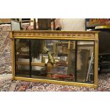 Regency Style Overmantle Mirror, 145cms x 79cms