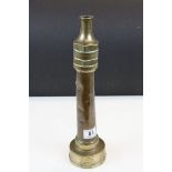 Early 20th century Copper and Bronze Fireman's Hose Nozzle, 37cms long