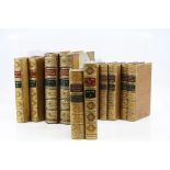 Set of John Hill Burton History of Scotland part leather bound books published 1876, together with