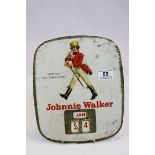 Advertising - Mid 20th century Enamel ' Johnnie Walker ' Perpetual Calender