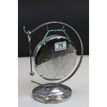 Art Deco Chrome Table Gong and Striker