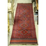 Hand Knotted Meshwani Runner, 246cms x 60cms