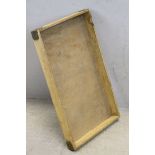 Vintage Wooden and Metal Bound Bakers Tray, 46cms x 76cms