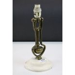Bronze Gimbal lamp - electric conversion