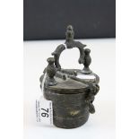 Set of Bronze Apothecary style stacking Bucket Weights
