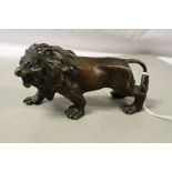 Bronze/brass figure of a lion