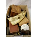 Collection of mainly Smoking related collectables to include; Pipes, tins, Lighters, Horn Pipe rack,