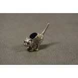 Silver cat pin cushion