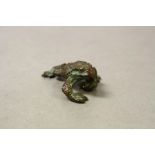 Bronze toad figure