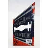 Vintage Retro Shop Display Metal Sign for ' Pal Hollow Ground ' Razor Blades, 25cms high