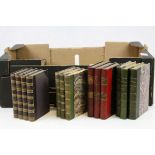 Quantity of 19th Century part leather bound volumes to include Tales From Blackwood, four volumes by