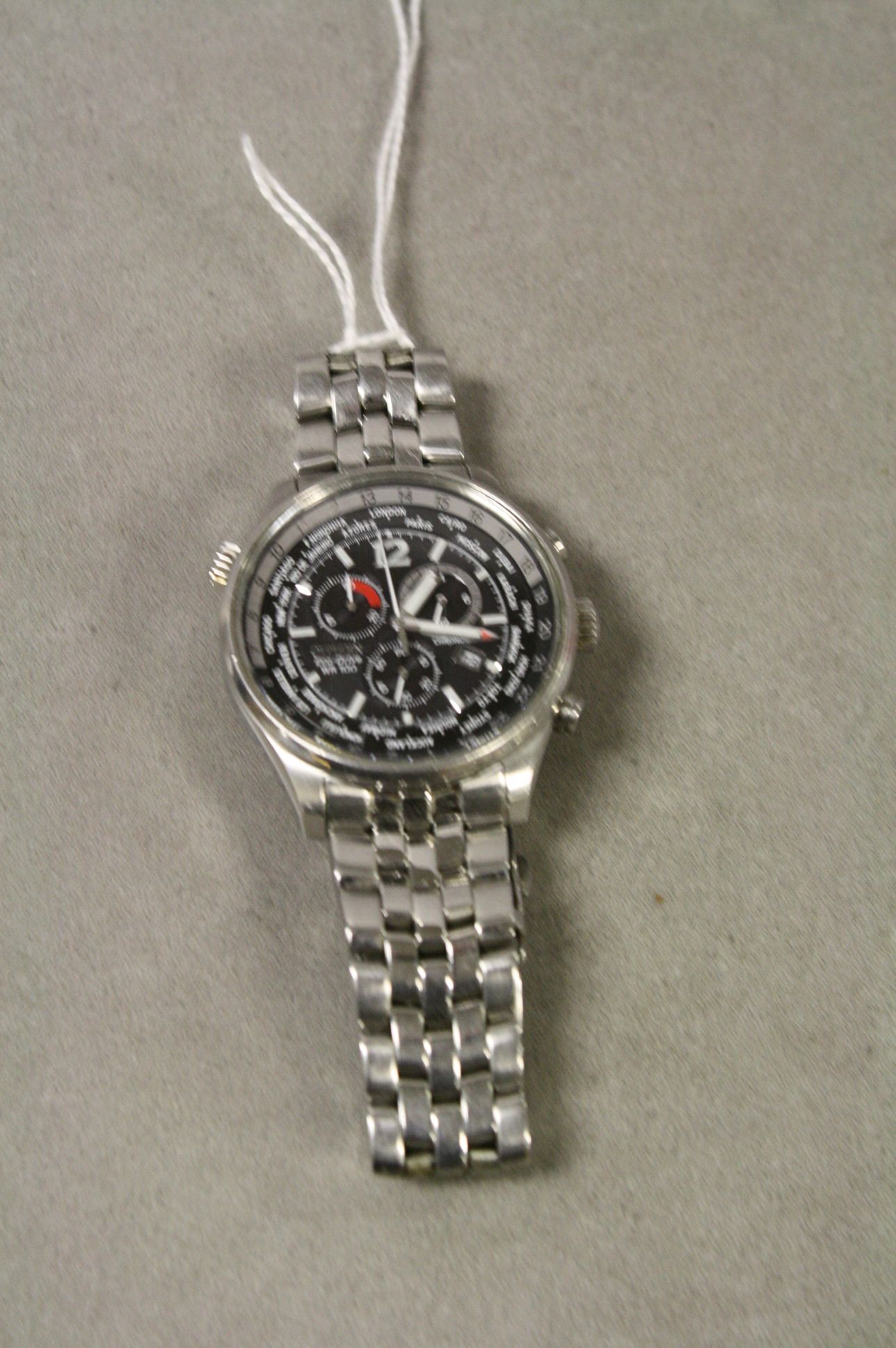 Citizen Eco Drive WR100 world time chronograph watch