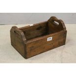 Vintage pine trug